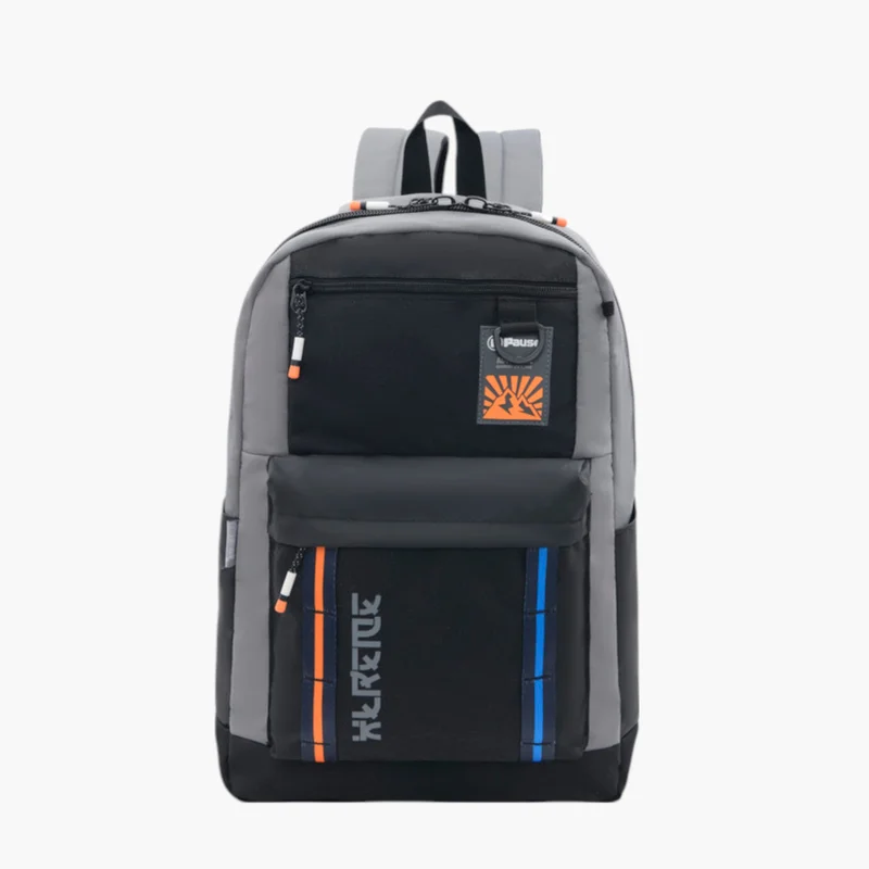 PAUSE Printed School Backpack for Kids
